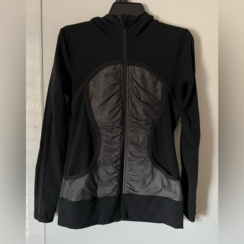 lululemon athletica Charcoal and Black Long Sleeve Dress